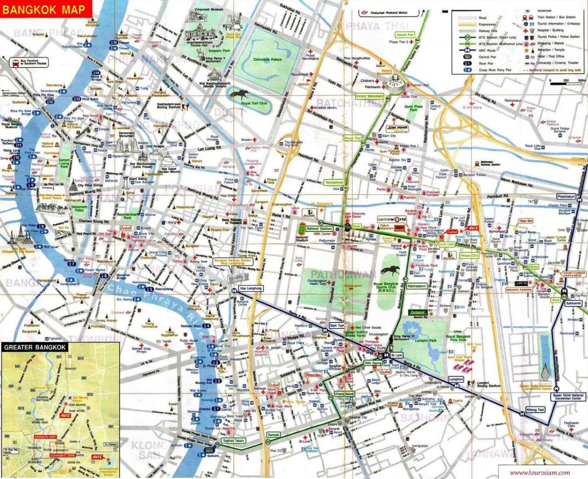 mapa mbk bangkoku