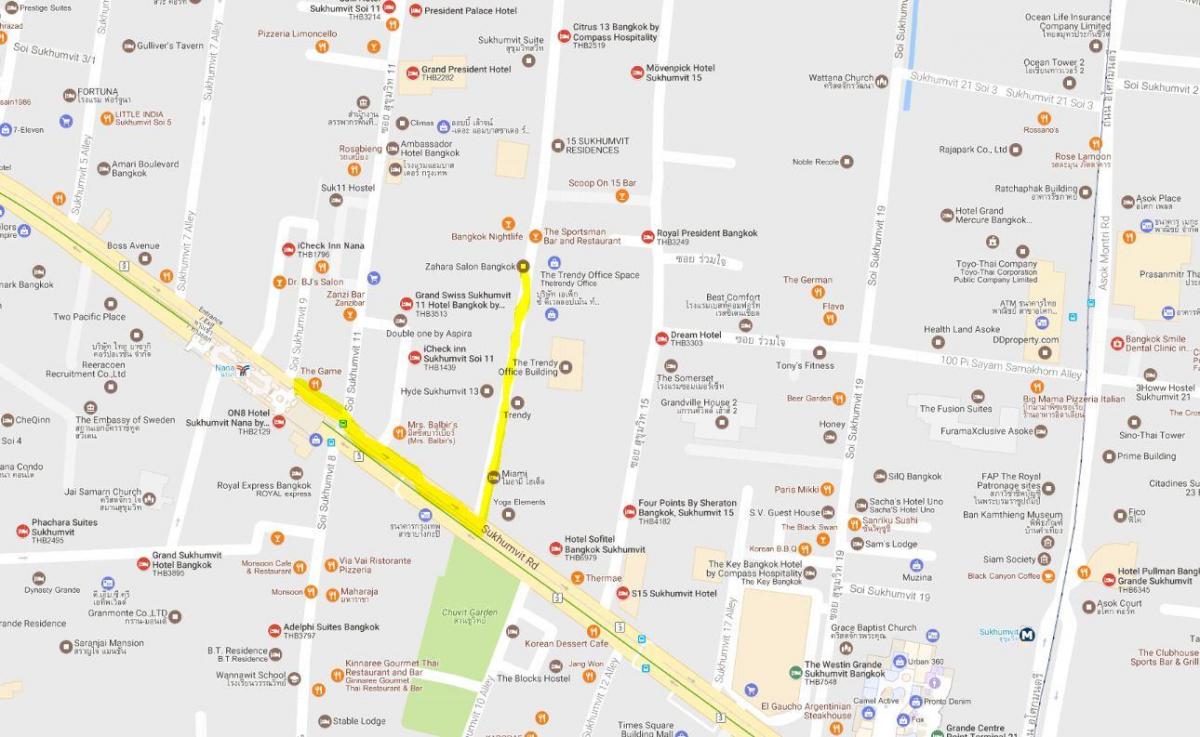 mapa sukhumvit bangkoku