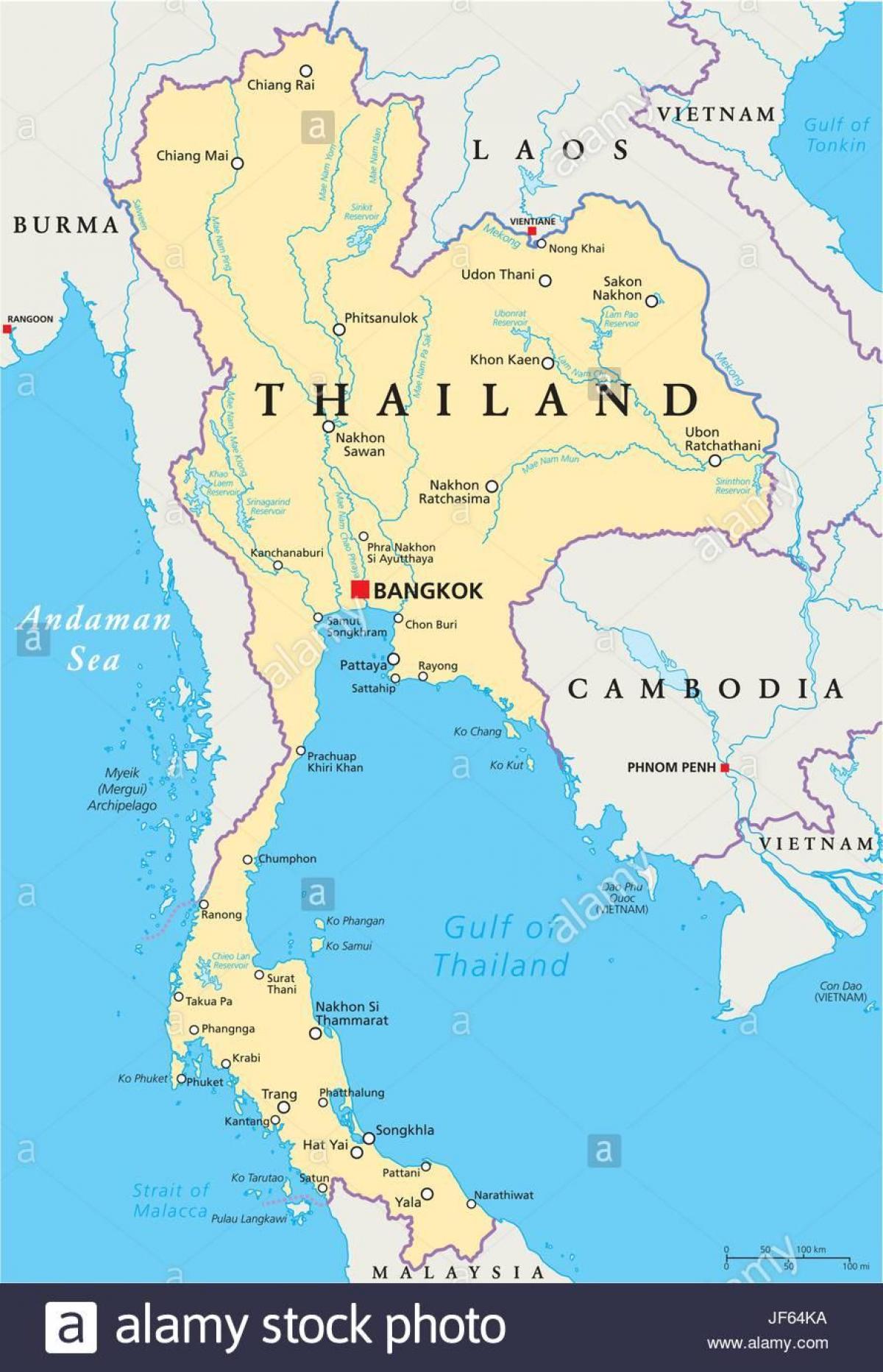 bangkoku na svijetu mapu