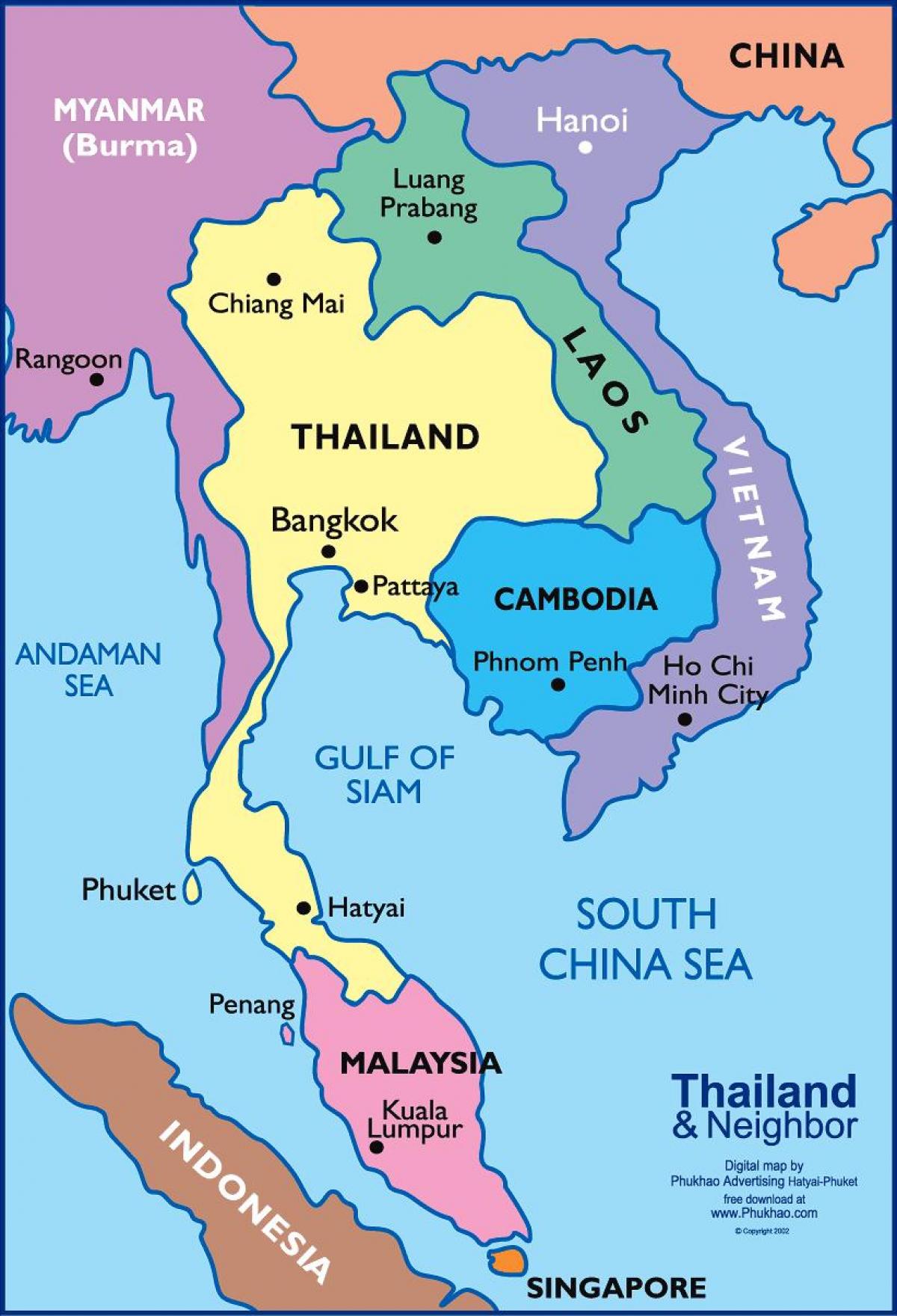 mapa bangkoku lokacija