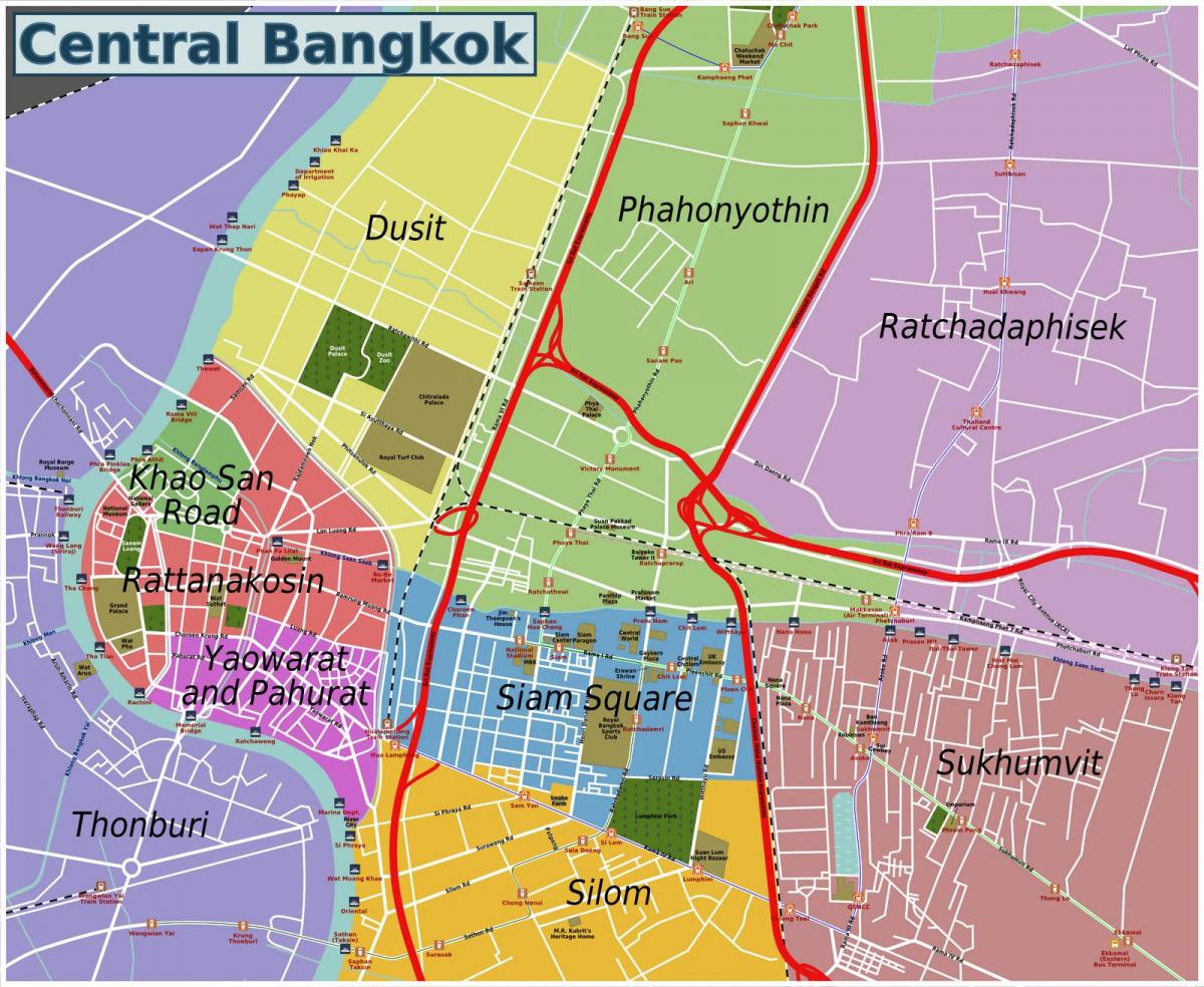 oblasti bangkoku mapu