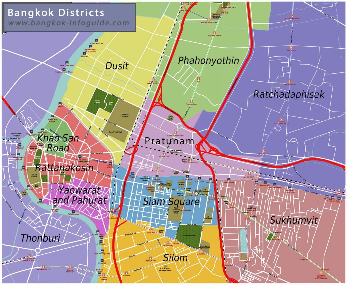 mapa bangkoku i okoline