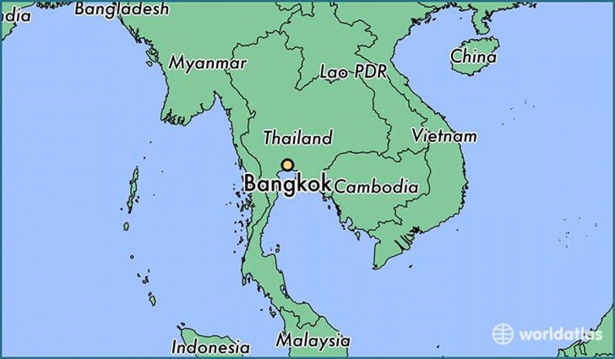 mapa bangkoku zemlji