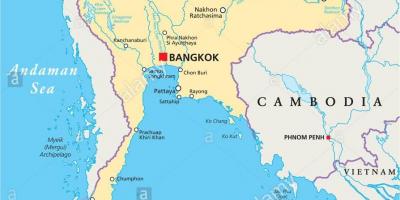 Bangkoku na svijetu mapu