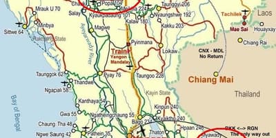 Mapa bangkoku autoput