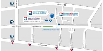 Mapa bangkoku bolnici