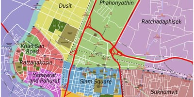 Oblasti bangkoku mapu