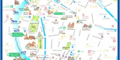 Bangkoku turistički vodič mapu