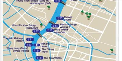 Mapa bangkoku rijeku transporta