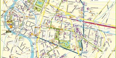 Mapa bangkoku ulice