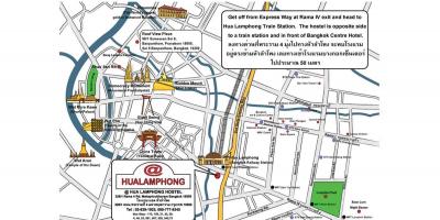 Hua lamphong željezničke stanice mapu