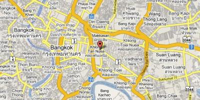 Mapa sukhumvit područje bangkoku