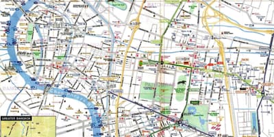 Bangkoku turističke mapu engleski
