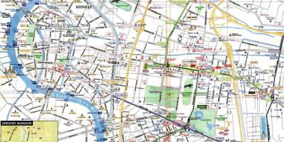 Bangkoku turističke mapu engleski